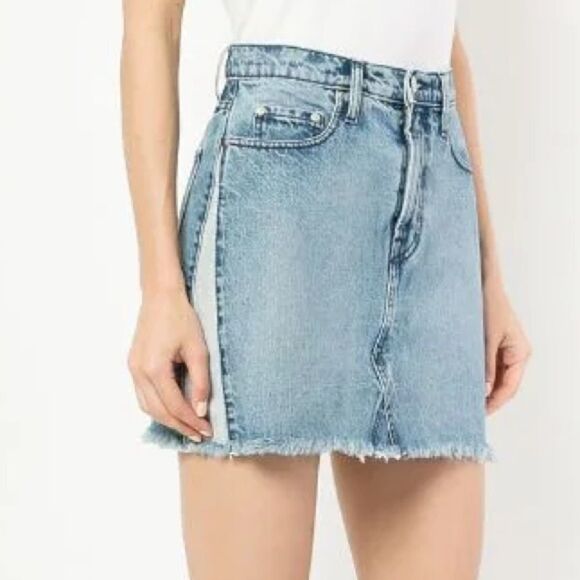 Nobody DENIM High Waisted Denim Mini Skirt Blue 30 - Picture 5 of 11